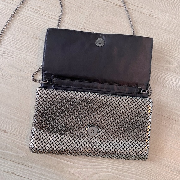 INC silver sequence crossbody bag or clutch small - Picture 6 of 7